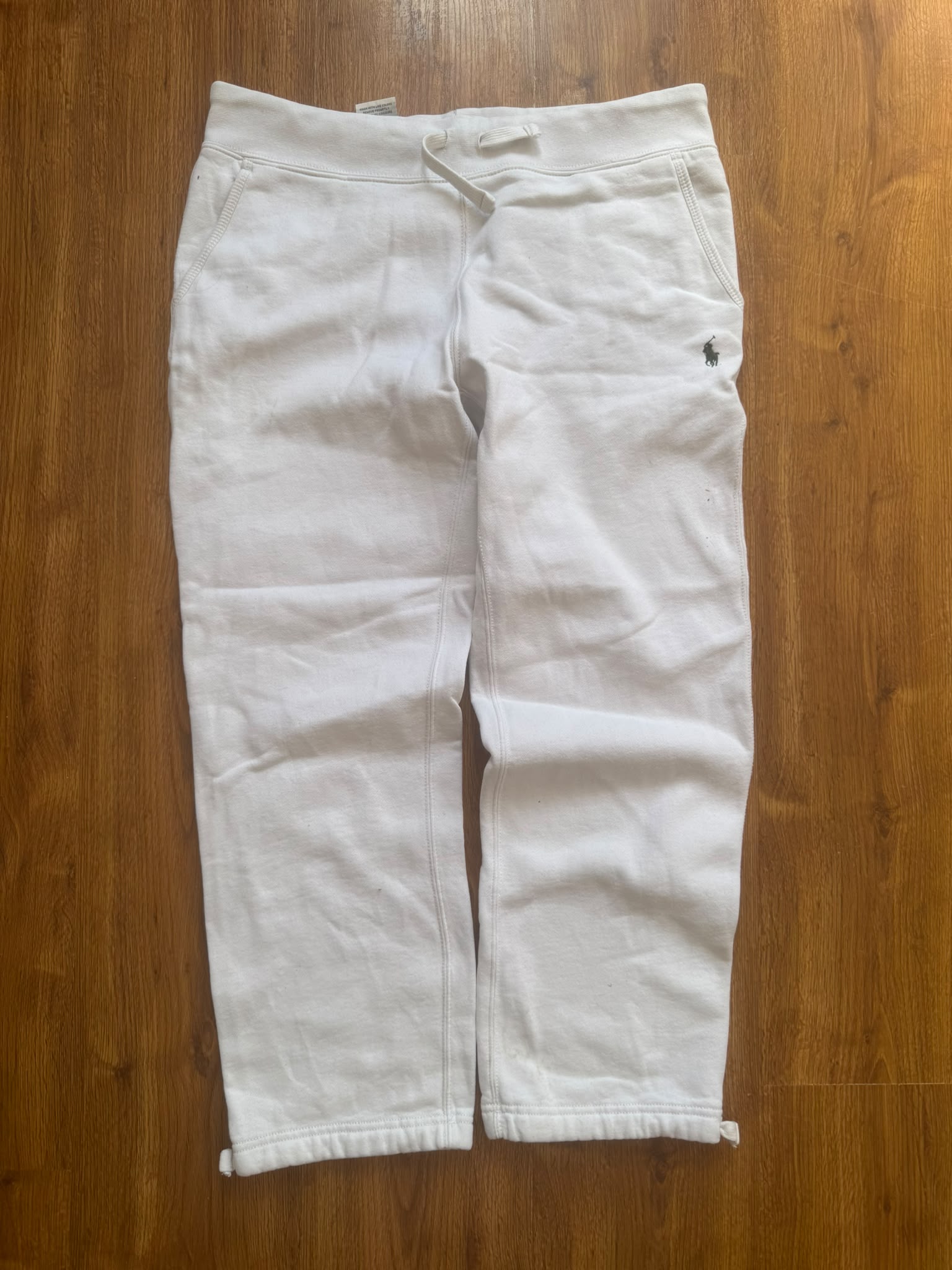 Ralph Lauren Joggers White (Green-Logo)