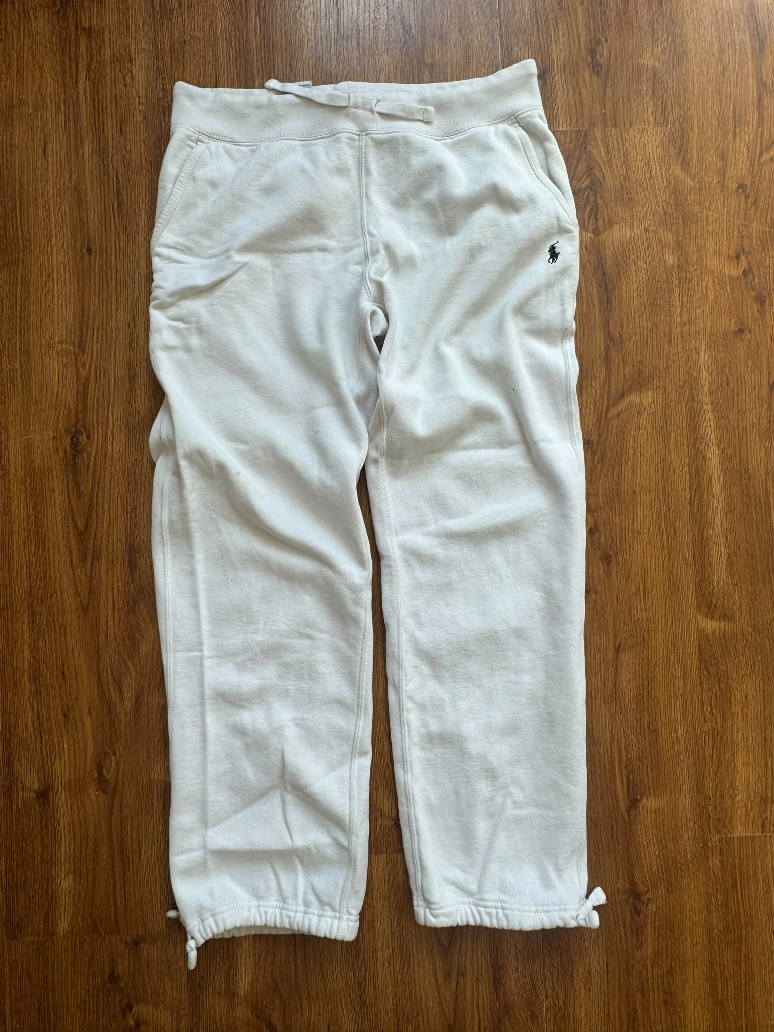 Ralph Lauren Joggers White (Blue-Logo)