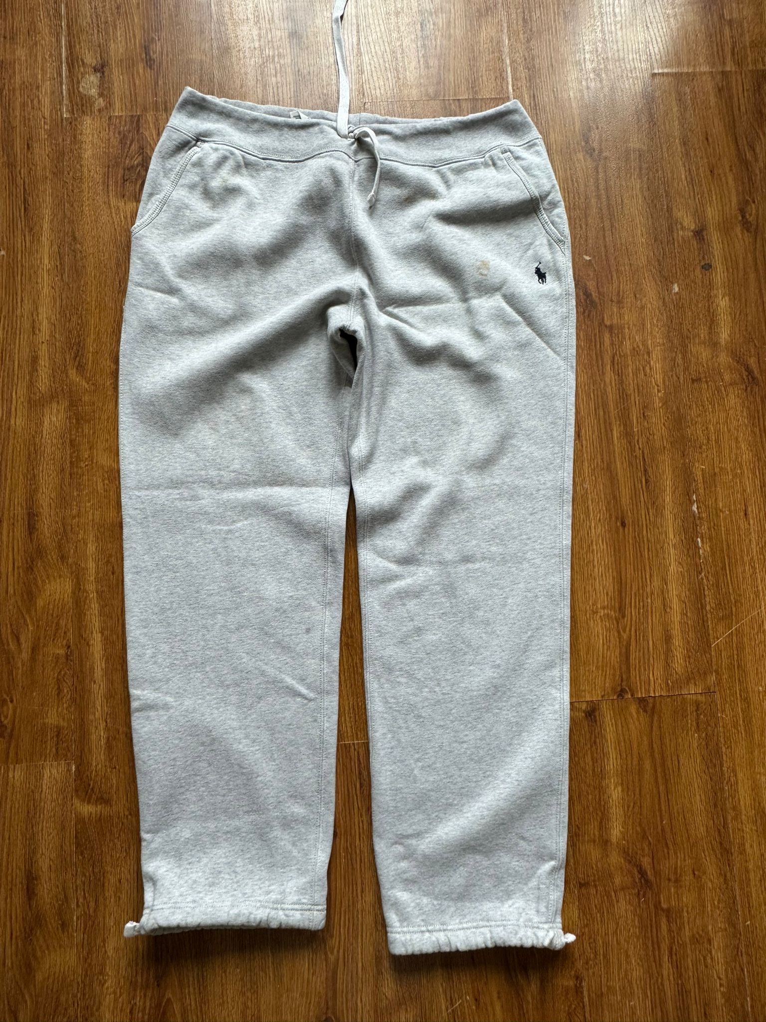 Ralph Lauren Jogger Light-Grey (Blue-Logo) Flawed (Washable)