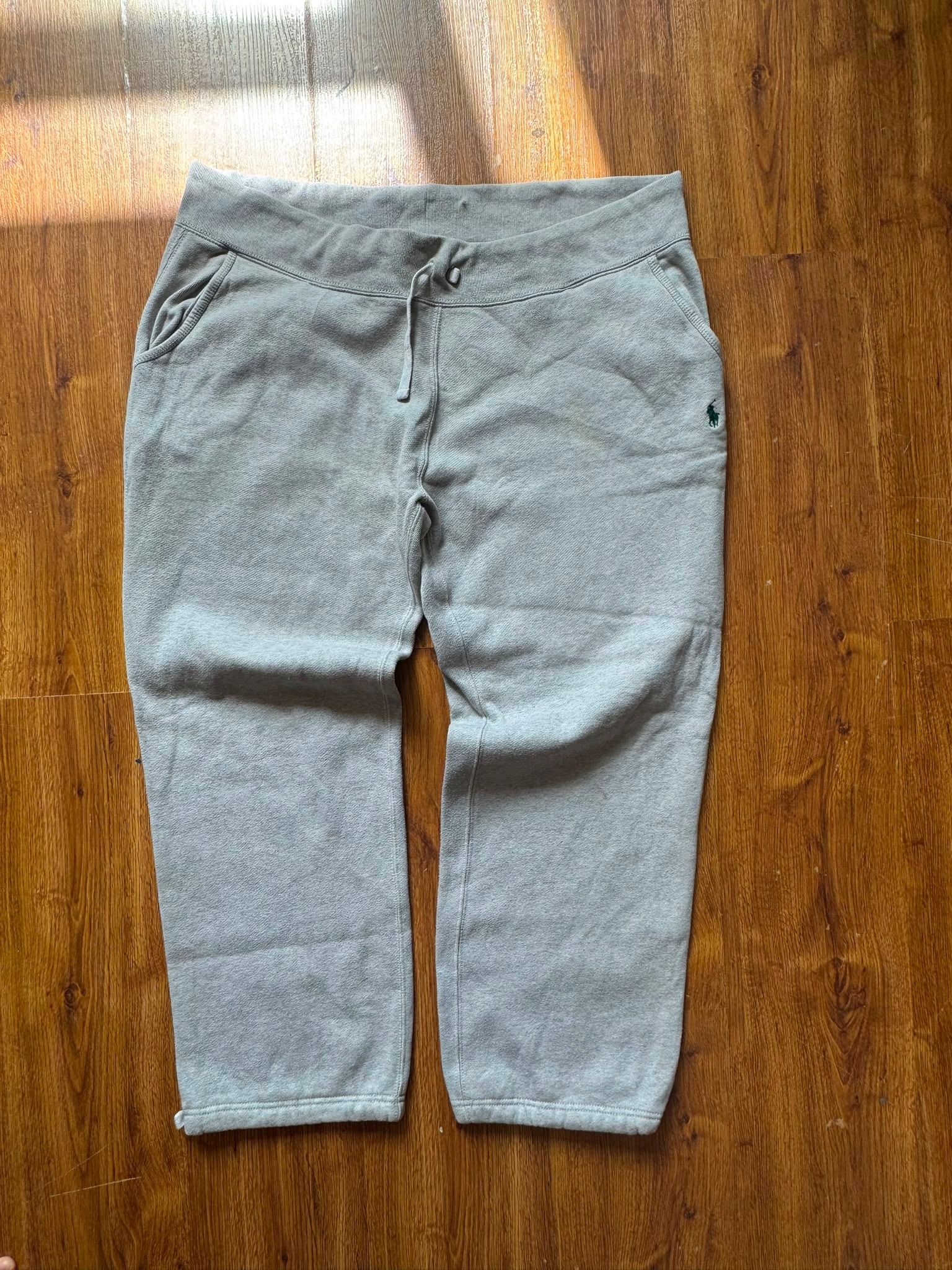 Ralph Lauren Grey Joggers Light-Grey (Green-Logo)