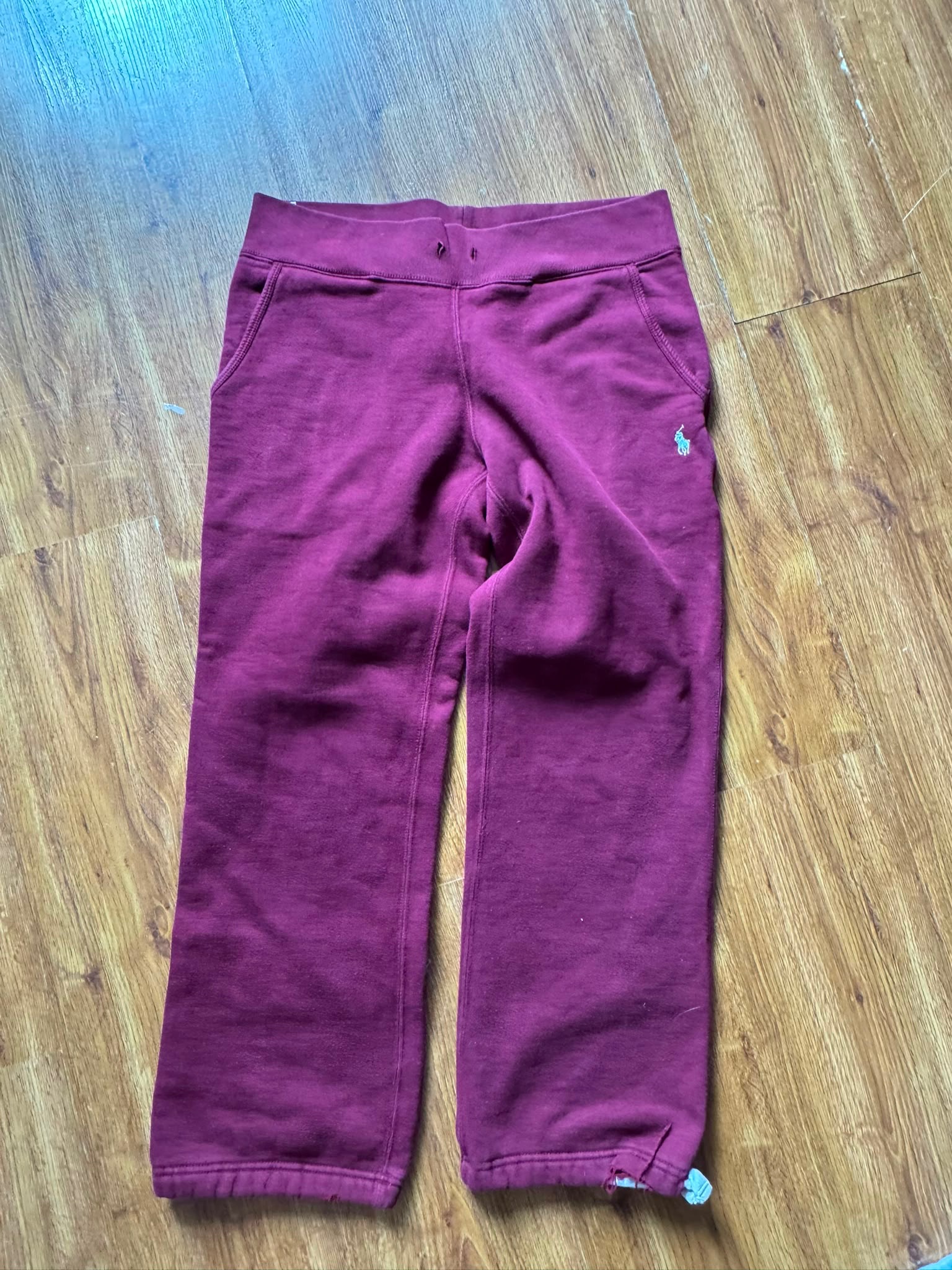 Ralph Lauren Joggers Winered (White-Logo) Damaged