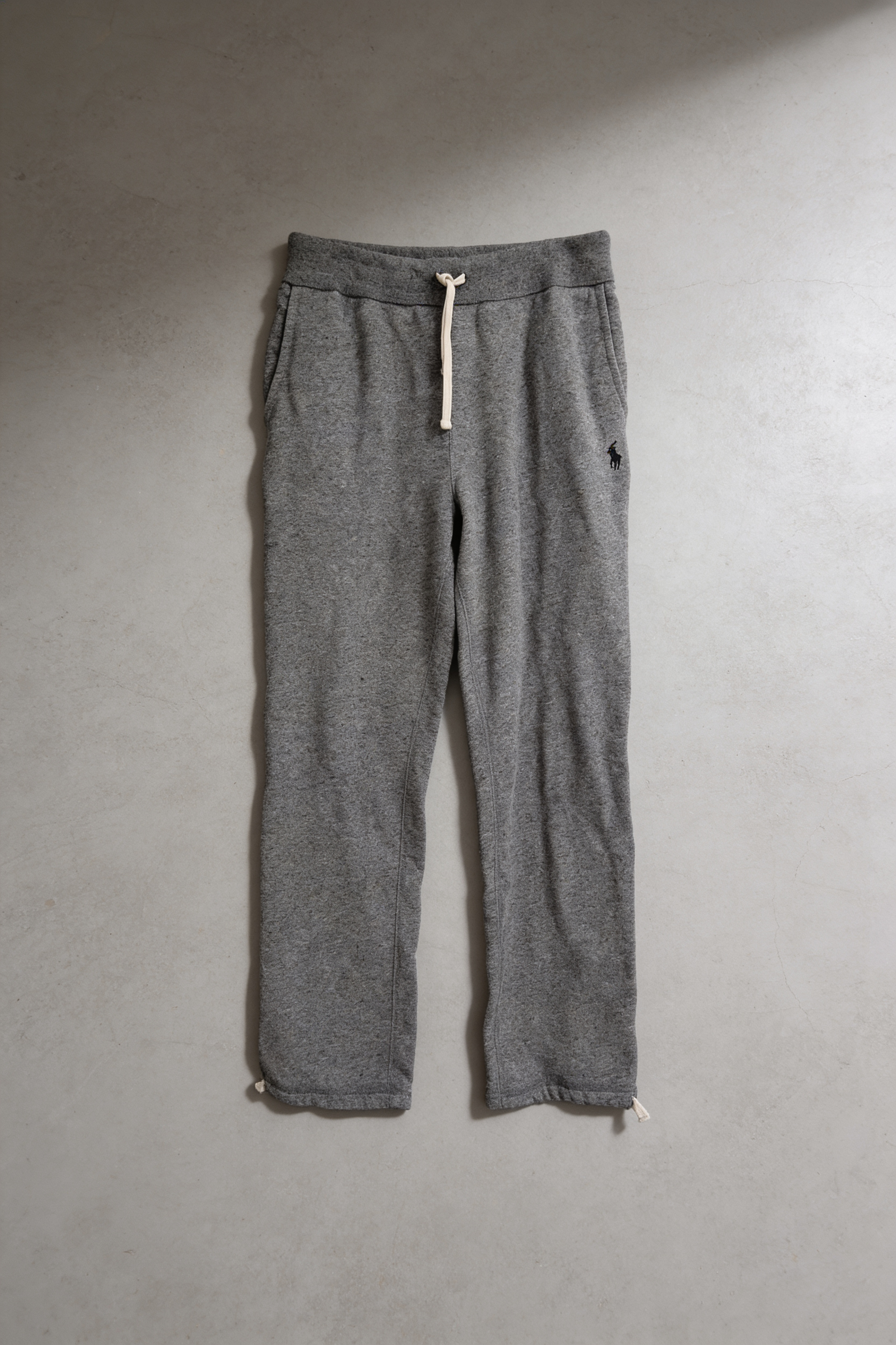 Polo Ralph Lauren Mens Jogger Pants Fleece Heather Gray Signature Classic Sz L